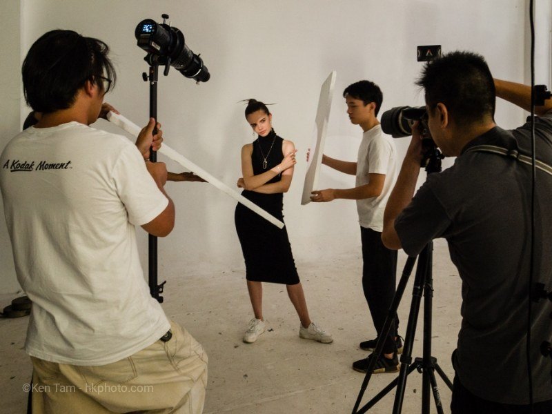 Behind the scenes of fashion photography in Shenzhen China